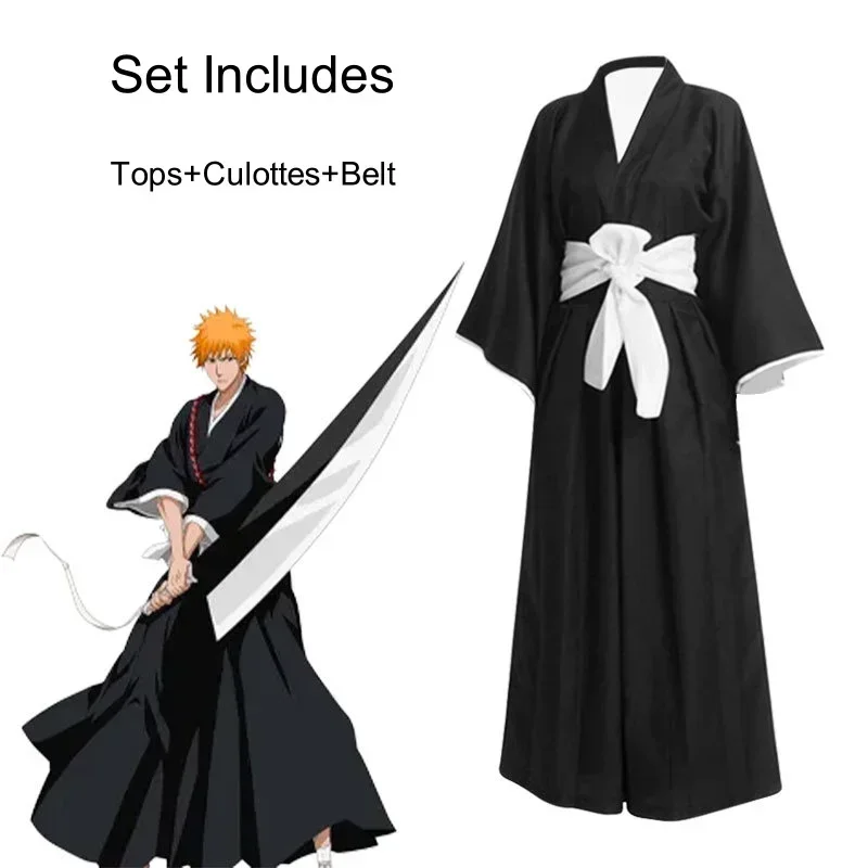 Anime Cosplay Bleach - 새로운 출시: 이치고 쿠로사키 코스프레 의상