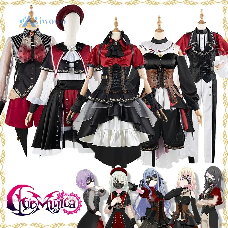 Anime Cosplay Girl - 애니메이션 반드림! Ave Mujica 코스프레 의상