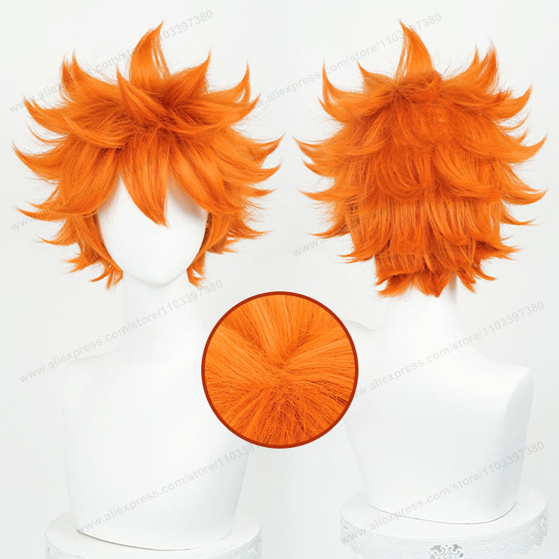 Anime Cosplay Orange Hair - 히나타 쇼요 코스프레 가발 26cm 짧은