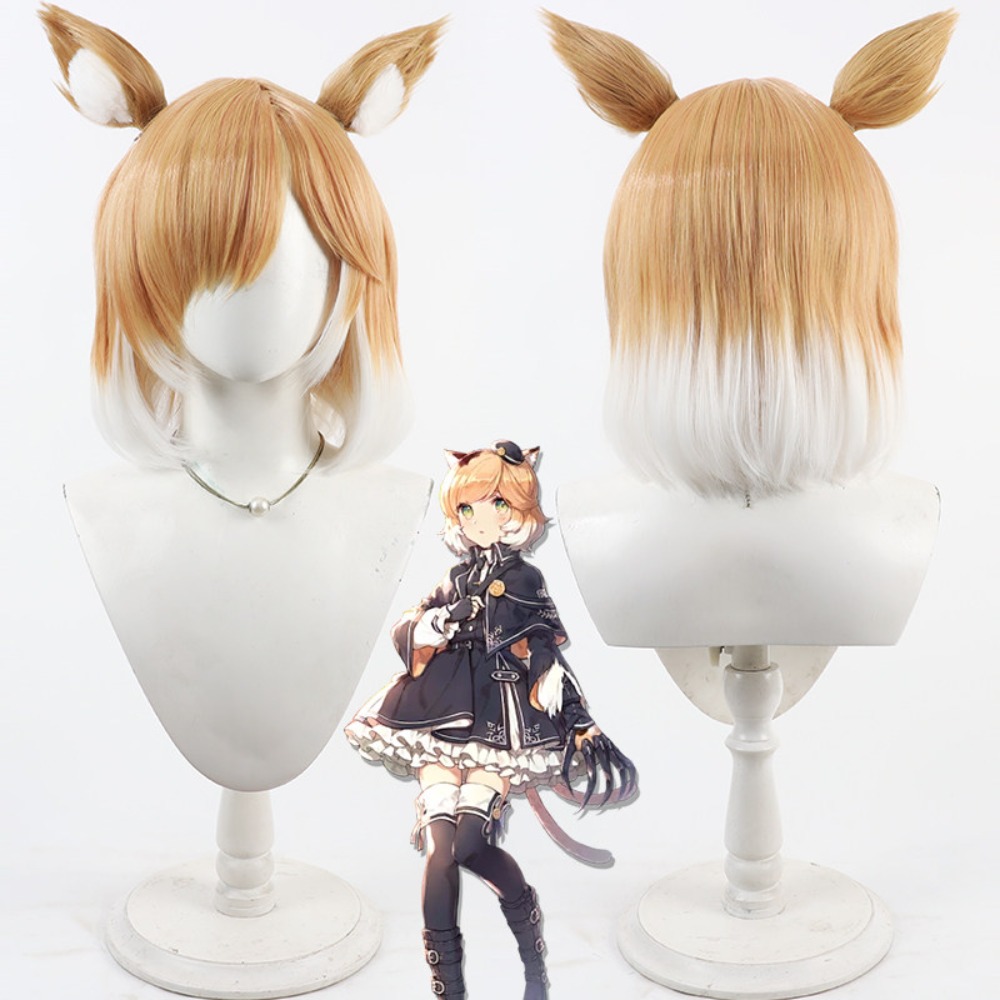 Anime Cosplay Realistic - Arknights 무스 코스프레 가발 현실적인 두피