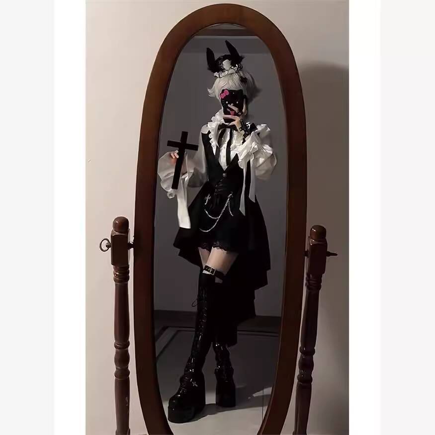 Anime Cosplay Mujer - 새로운 프린스 시리즈 셔츠 다크 레이스