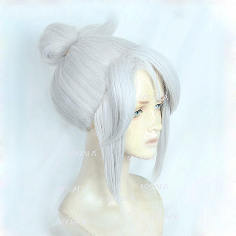 Cosplay Anime White Hair - 고품질 제트 코스프레 가발 게임 발로란트