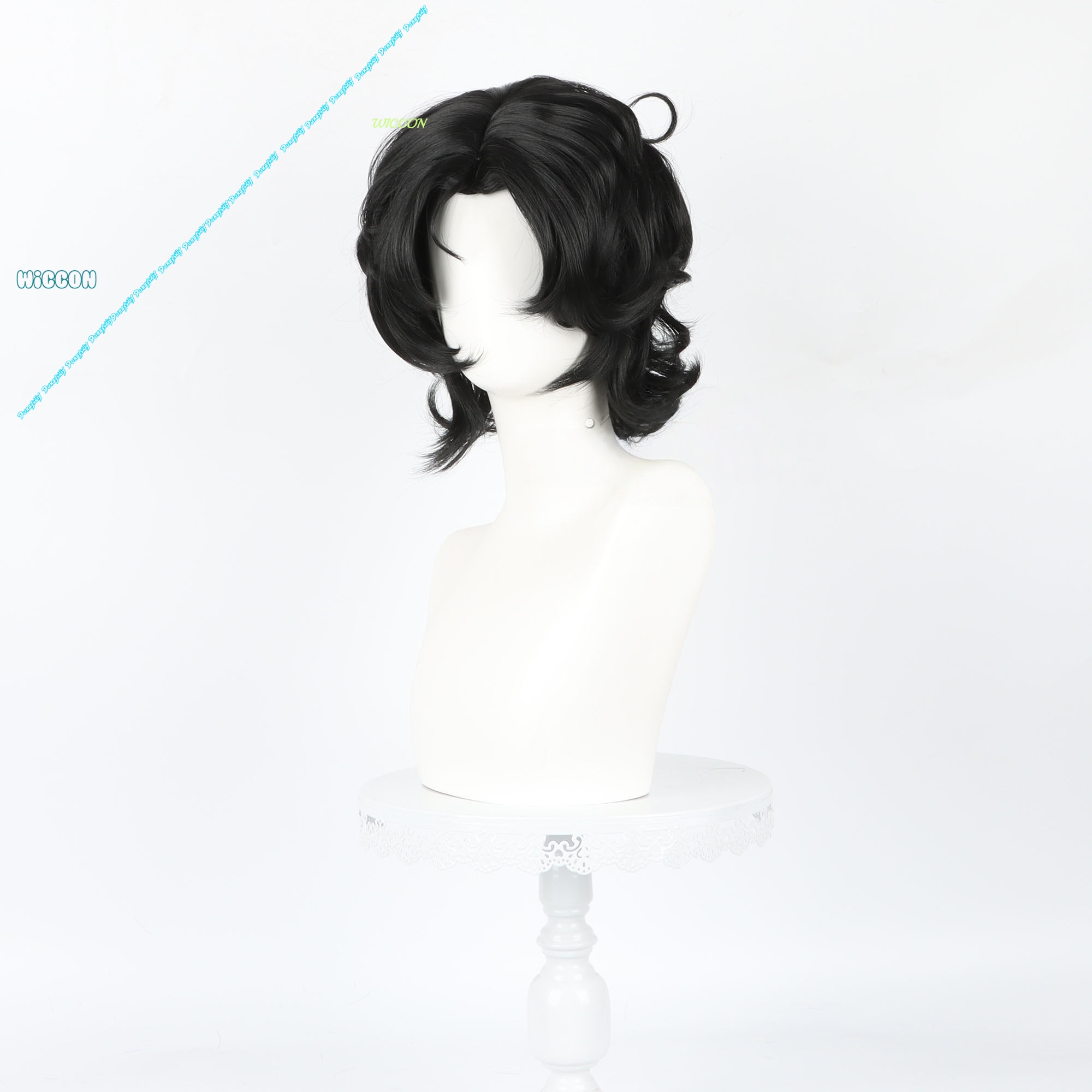 Cosplay Anime White Hair - 남성용 피에로 재갈 하레퀸 화이트 짧은