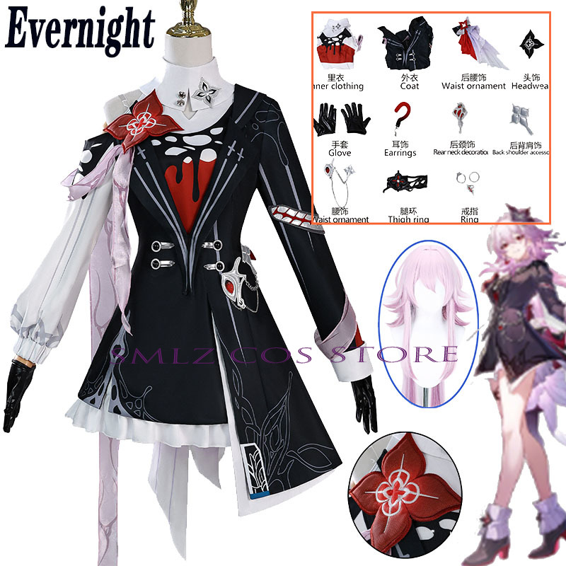 Women Anime Cosplay - Newly Evernight Cosplay Honkai: 스타 레일