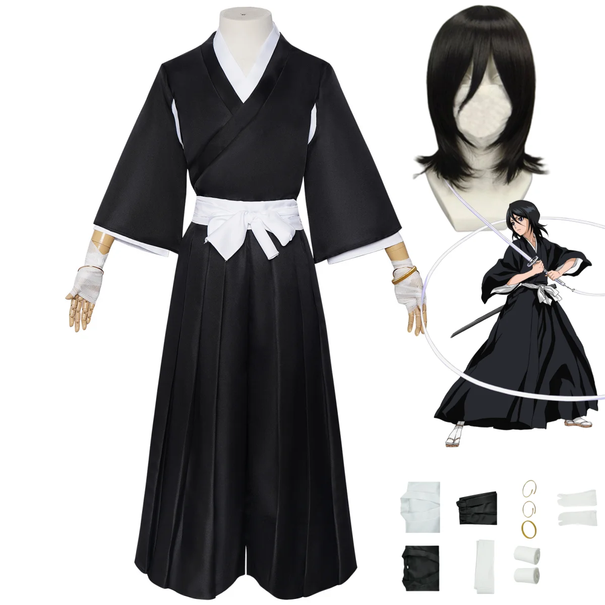 Anime Cosplay Bleach - 애니메이션 블리치 시니가미 쿠치키 루키아 코스프레