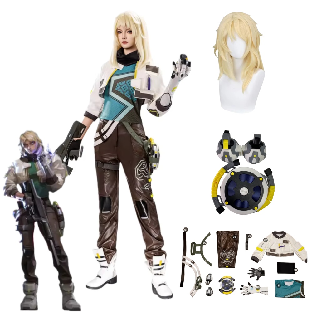 Women Anime Cosplay - 데드락 코스프레 의상 소품 발로란트 데드락
