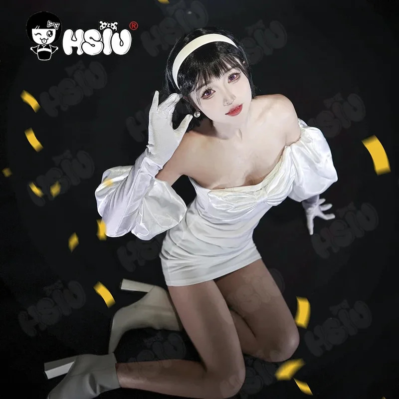 Cosplay Anime White Hair - 애니메이션 외계인 무대 의상 흰색 드레스