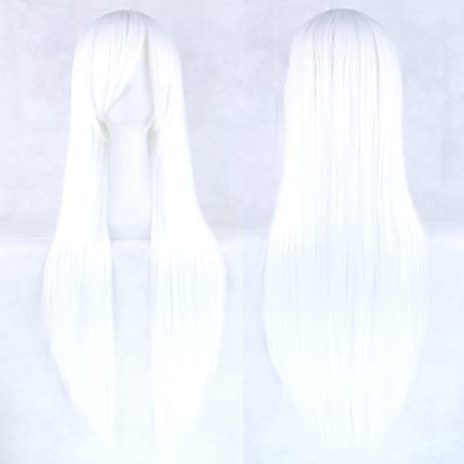Cosplay Anime White Hair - 80cm 긴 직선 자연 머리 코스프레