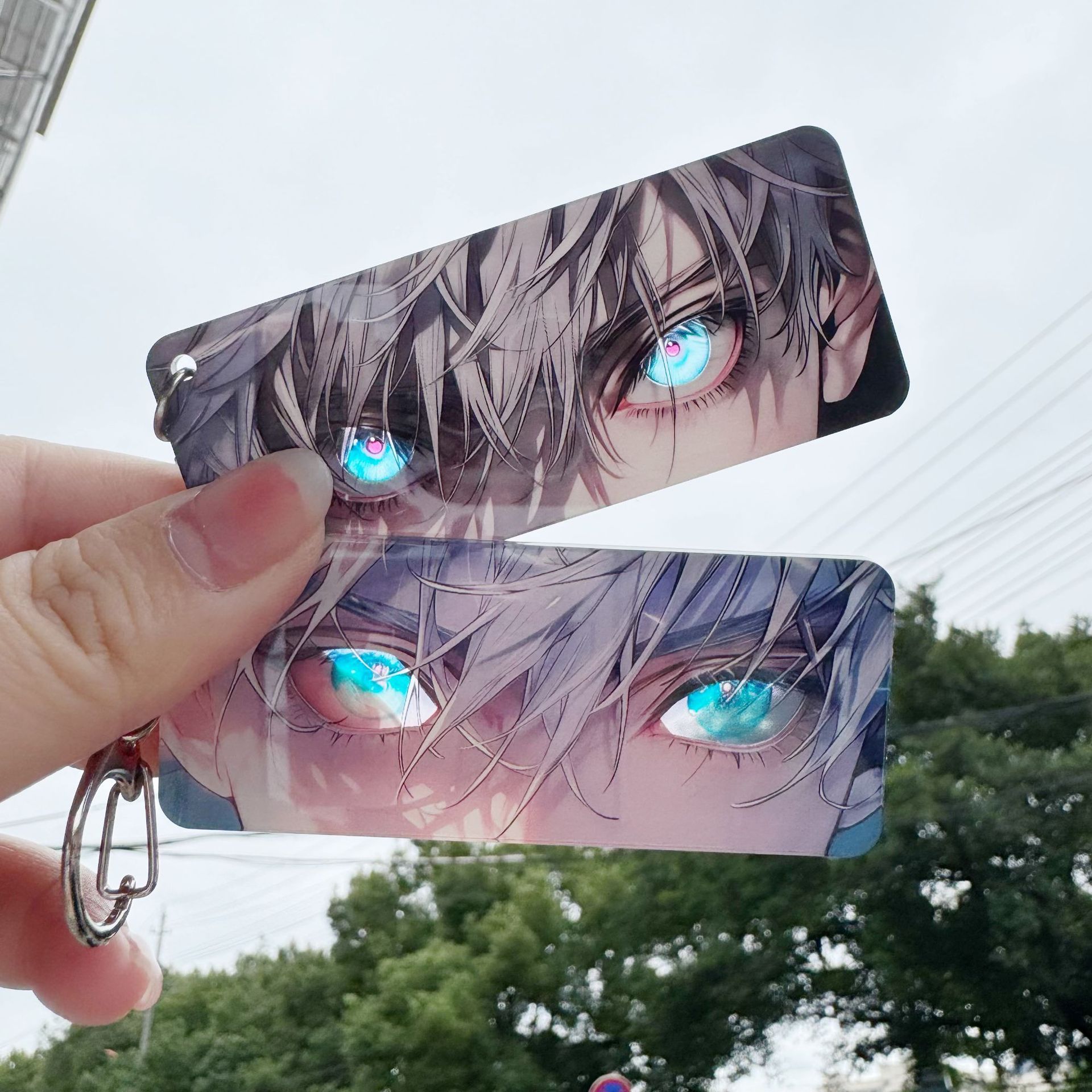 Anime Cosplay Eyes - 애니메이션 주술회전 눈 투명 카드 만화