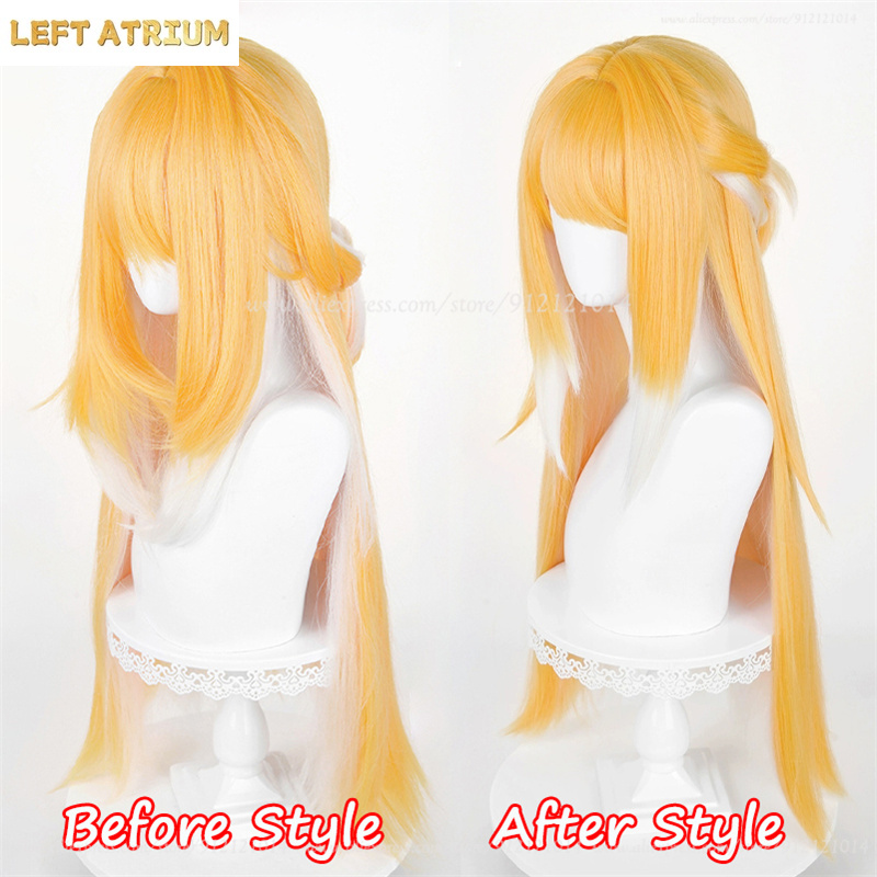 ZZZ Ju Fufu 코스프레 가발 오렌지 화이트 혼합 - Anime Cosplay Orange Hair 리뷰 및 가격