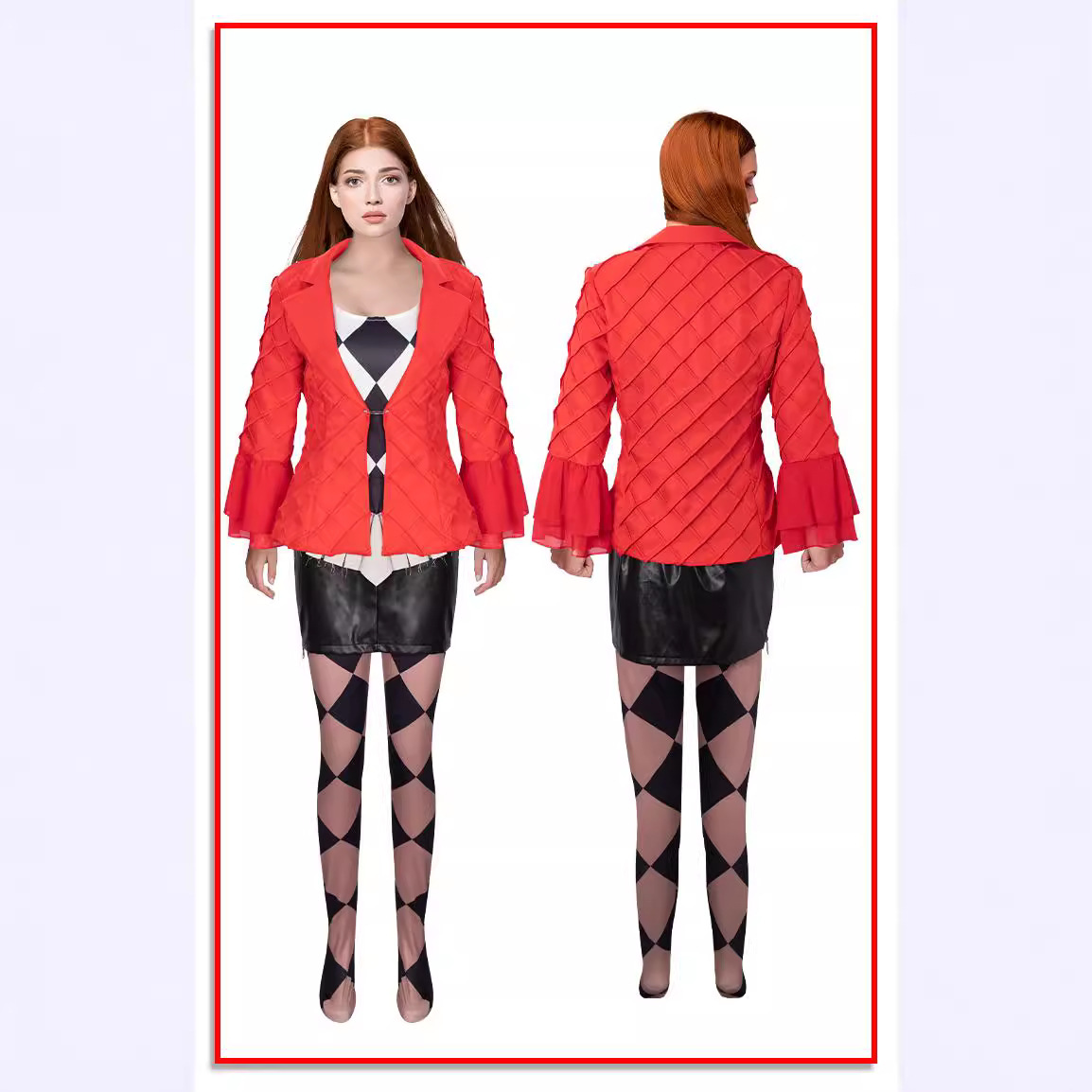 애니메이션 키딩 2 새로운 코스프레 의상 할리즈 레드  - Anime Harley Quinn Cosplay 리뷰 및 가격