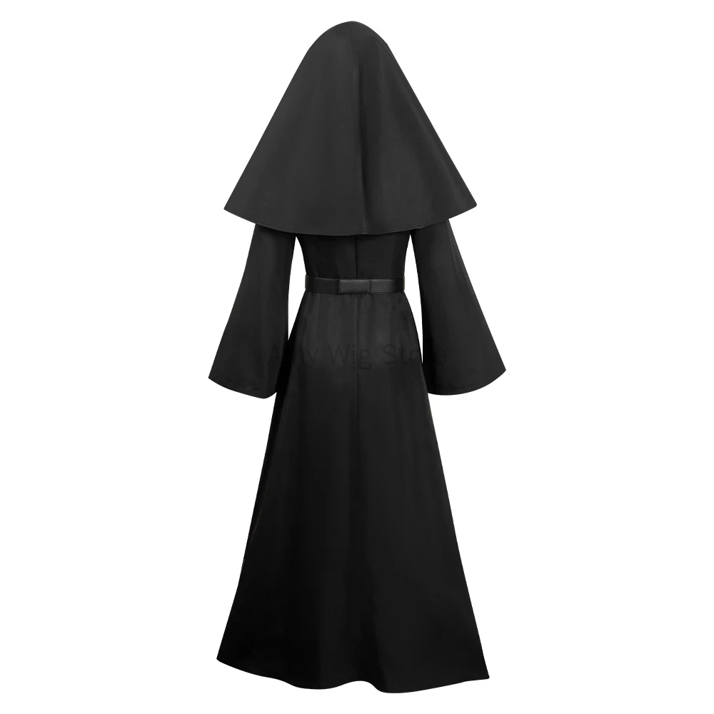여성용 무서운 할로윈 의상 플러스 사이즈 수녀 의상 파 - Anime Cosplay Nun 리뷰 및 가격