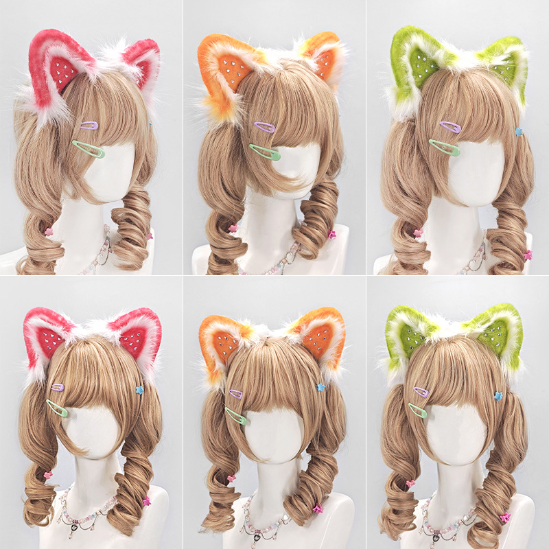 소녀를위한 달콤한 딸기 고양이 귀 머리띠 일본식 코스프 - Cosplay Anime Expo 리뷰 및 가격