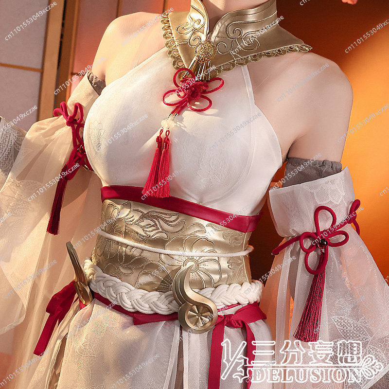 나라카: 블레이드포인트 코스프레 월넛 화이트 실크 오타 - Anime Cosplay And Costumes 리뷰 및 가격