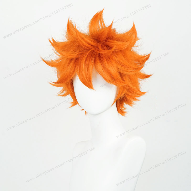 히나타 쇼요 코스프레 가발 26cm 짧은 오렌지 머리  - Anime Cosplay Orange Hair 리뷰 및 가격