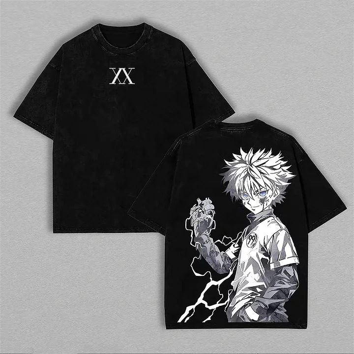 헌터 X 헌터 킬루아 조르딕 라이트닝 그래픽 양면 일본 - Hunter X Hunter Uniform 리뷰 및 가격