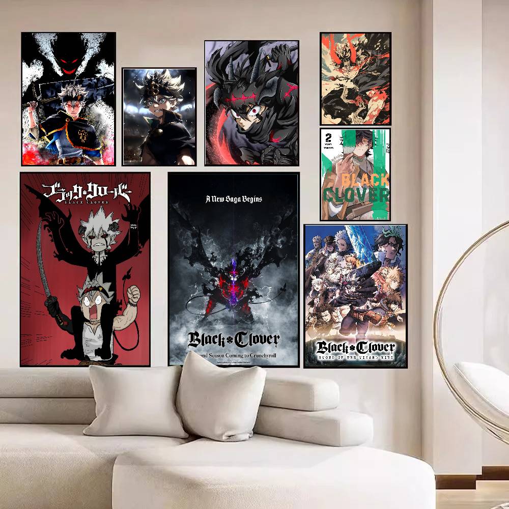 애니메이션 블랙 클로버 포스터 포스터 벽화 거실 침실  - Black Clover Grimoire 리뷰 및 가격