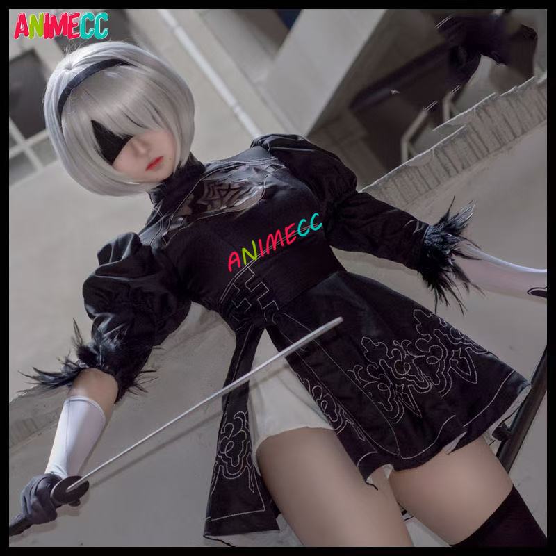 애니메이션 S-3XL 2B 니어 오토마타 코스프레 의상 - Anime Cosplay Eyes 리뷰 및 가격