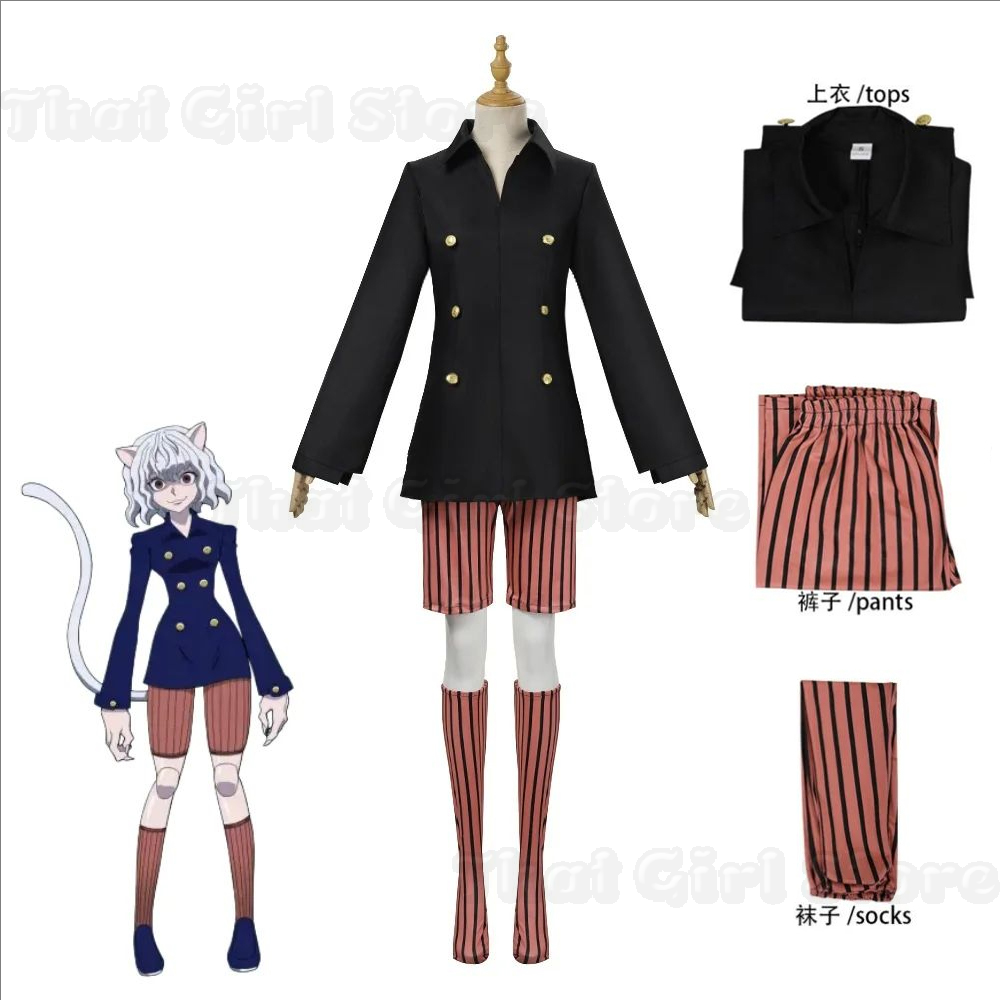 여성용 애니메이션 고양이 슈트 헌터 X 헌터 네펠피토  - Hunter X Hunter Uniform 리뷰 및 가격