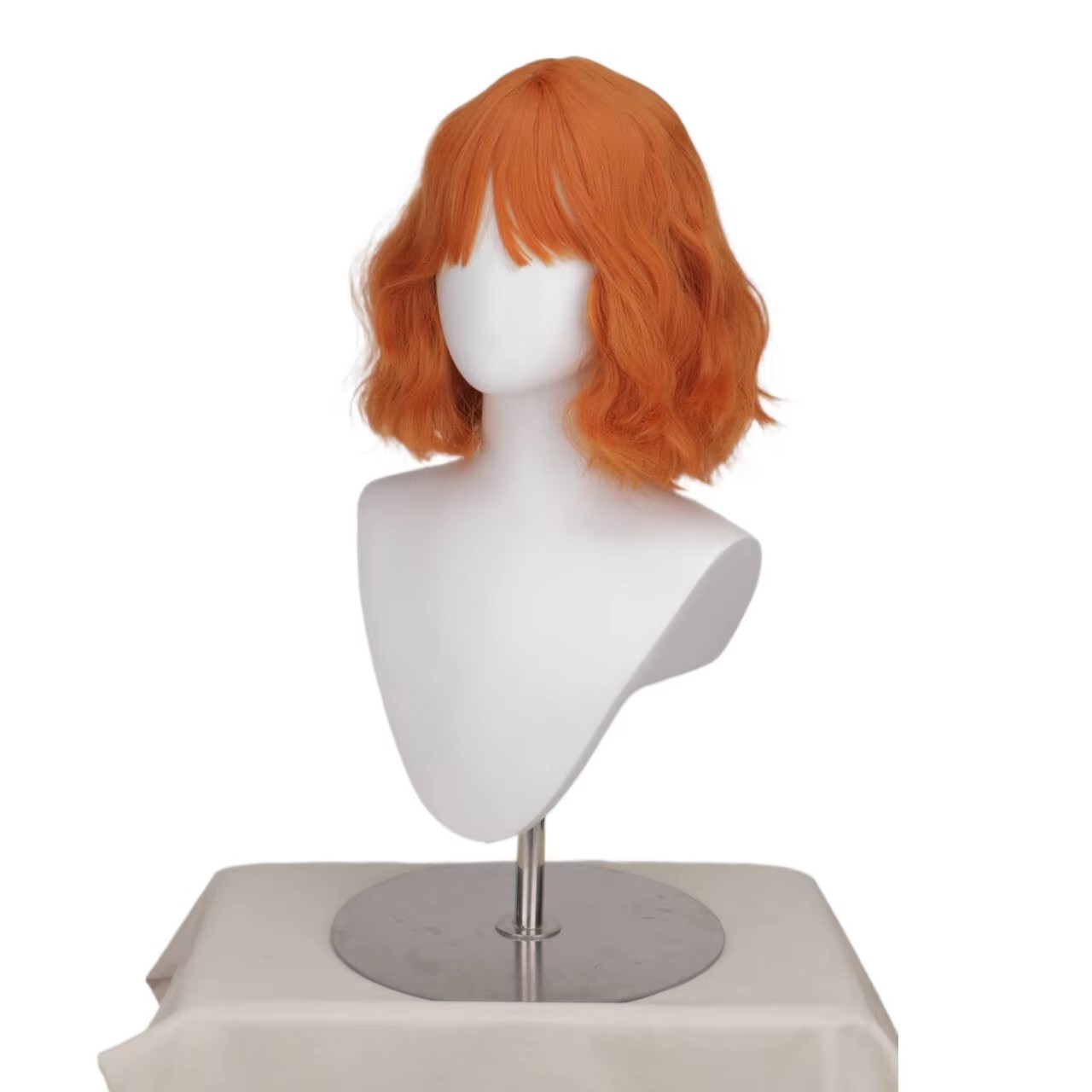 나미 코스프레 가발 나미 짧은 물결 모양의 BOB 러블 - Anime Cosplay Orange Hair 리뷰 및 가격