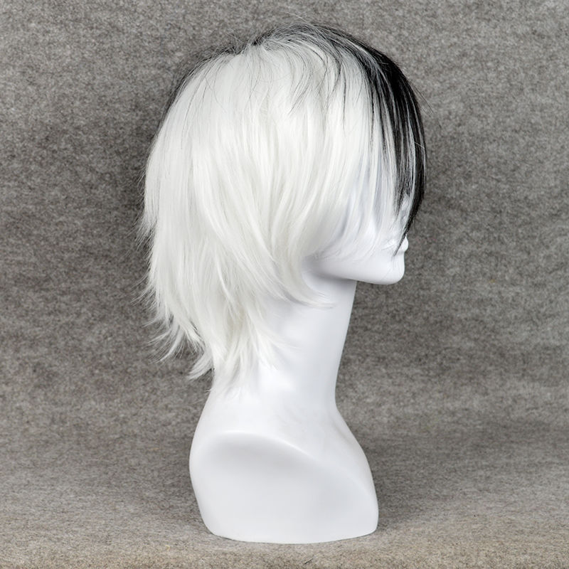 애니메이션 게임 Danganronpa 흑백 곰 가발 코 - Cosplay Anime White Hair 리뷰 및 가격