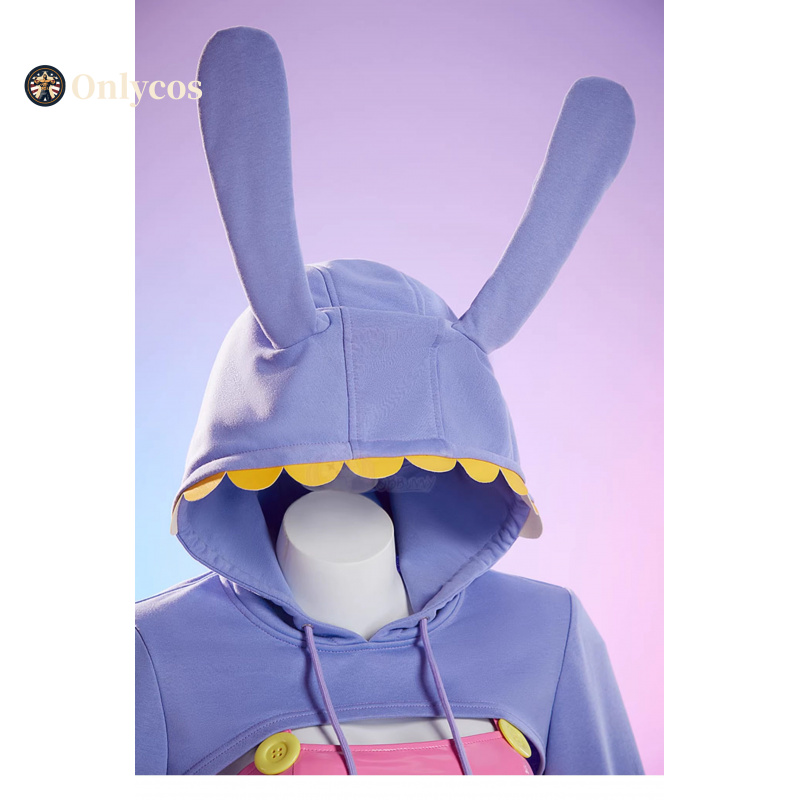 놀라운 디지털 서커스 잭스 코스프레 의상 토끼 슬립 드 - Anime Cosplay Girl Costume 리뷰 및 가격