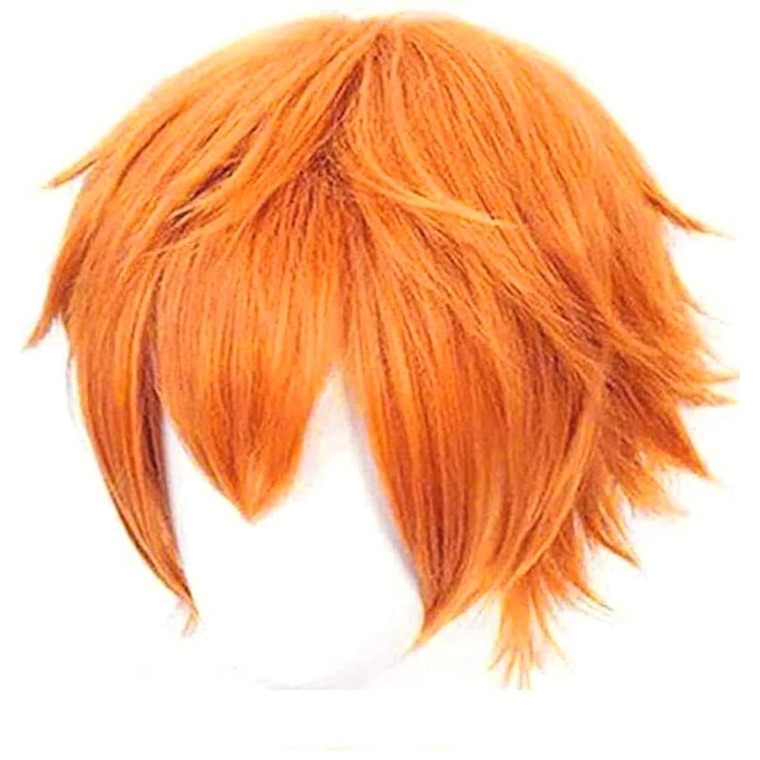 남자를위한 짧은 오렌지 가발 할로윈을위한 오렌지 코스프 - Anime Cosplay Orange Hair 리뷰 및 가격