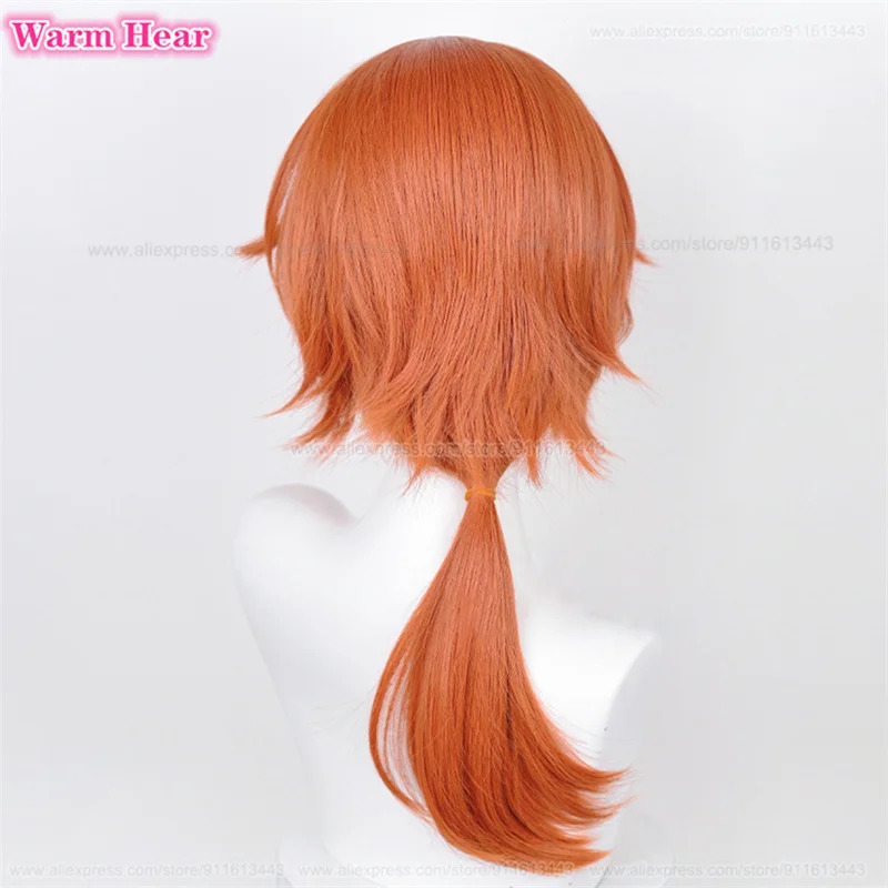 애니메이션 ES 앙상블 스타 츠키나가 레오 오렌지 롱  - Anime Cosplay Orange Hair 리뷰 및 가격