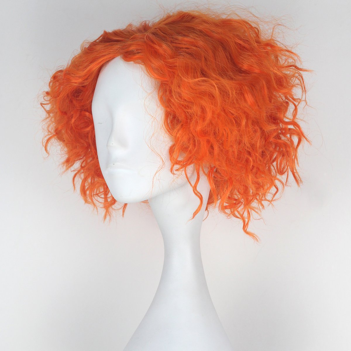 이상한 나라의 앨리스 2 매드 해터 오렌지 가발 짧은  - Anime Cosplay Orange Hair 리뷰 및 가격