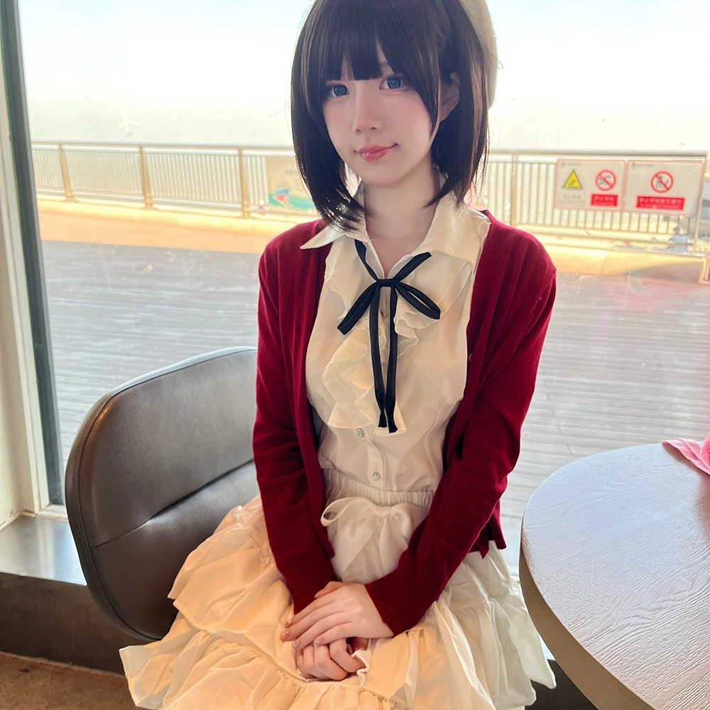 소녀 레드 코트 셔츠 스커트 세트 로리타 유니폼 의류  - Anime Cosplay Girl 리뷰 및 가격