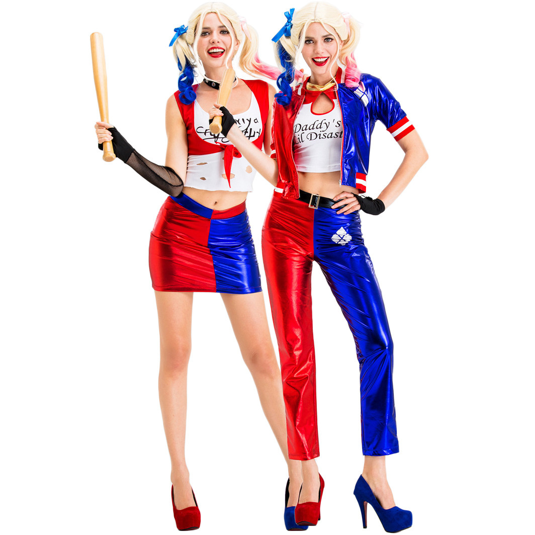 애니메이션 수어사이드 스쿼드 코스프레 의상 할리 퀸 공 - Anime Harley Quinn Cosplay 리뷰 및 가격