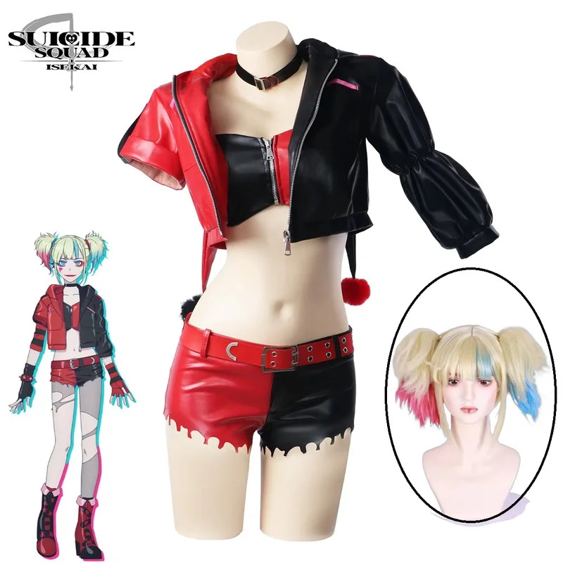 2025년 할리퀸 코스프레 의상 조커 카니발 유니폼 가 - Anime Harley Quinn Cosplay 리뷰 및 가격