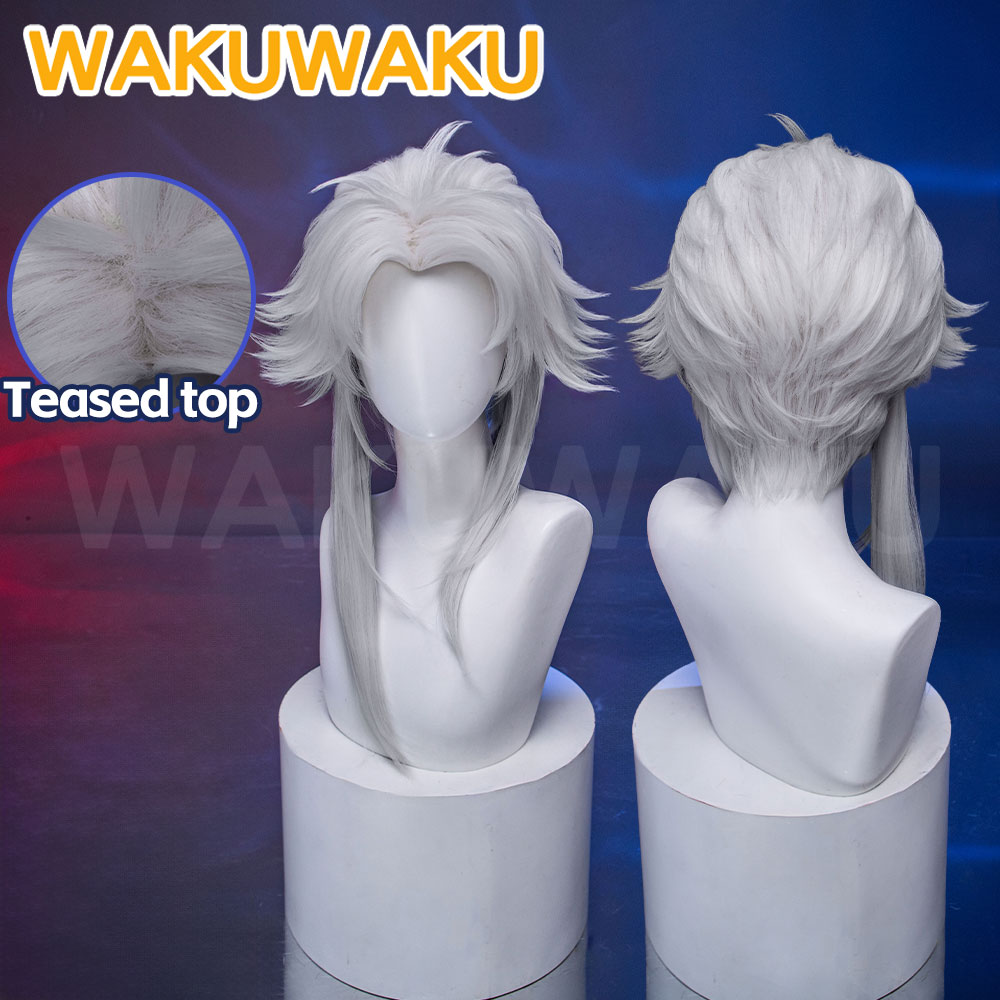재고 있음 할리퀸 피에로 코스프레 가발 게임 와쿠와쿠  - Cosplay Anime White Hair 리뷰 및 가격