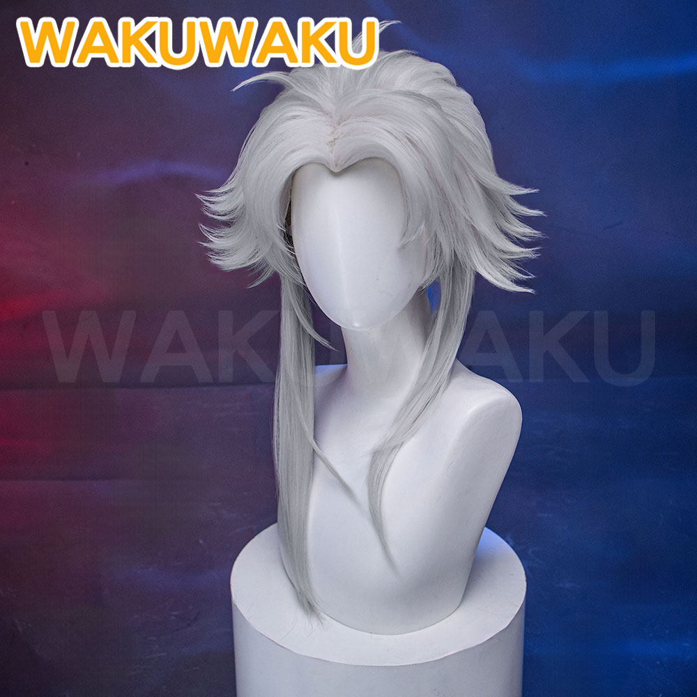 재고 있음 할리퀸 피에로 코스프레 가발 게임 와쿠와쿠  - Cosplay Anime White Hair 리뷰 및 가격