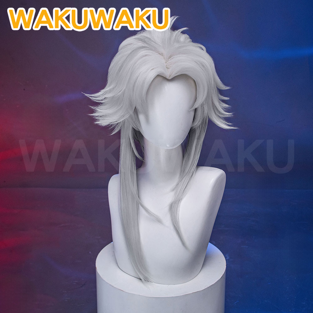 재고 있음 할리퀸 피에로 코스프레 가발 게임 와쿠와쿠  - Cosplay Anime White Hair 리뷰 및 가격