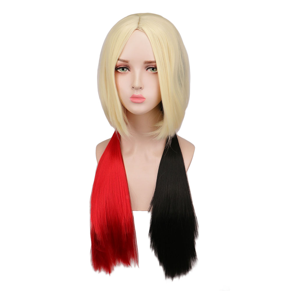 2021 New Reneecho 자살 할리 가발 퀸 코 - Anime Harley Quinn Cosplay 리뷰 및 가격