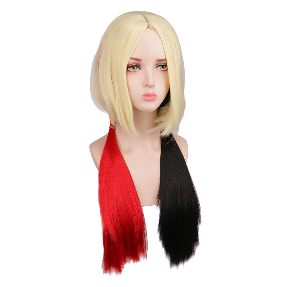 2021 New Reneecho 자살 할리 가발 퀸 코 - Anime Harley Quinn Cosplay 리뷰 및 가격