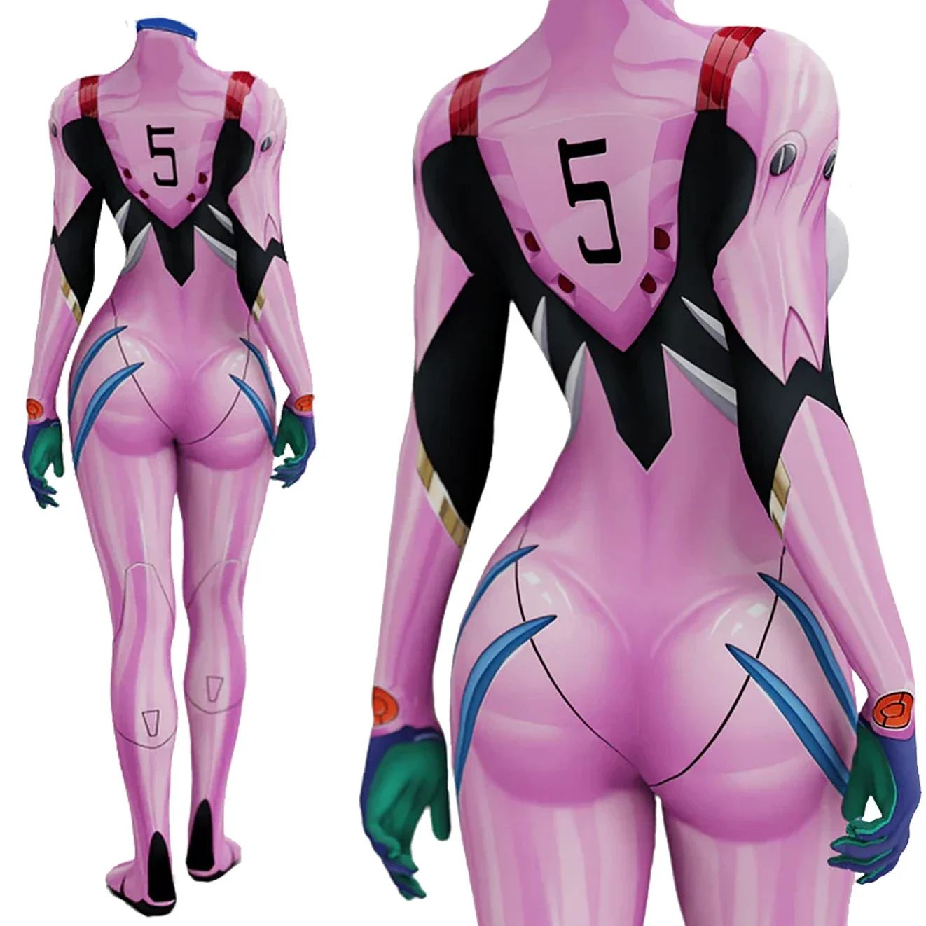 애니메이션 EVA 05 마키나미 코스프레 의상 슈퍼히어 - Anime Cosplay Girl 리뷰 및 가격