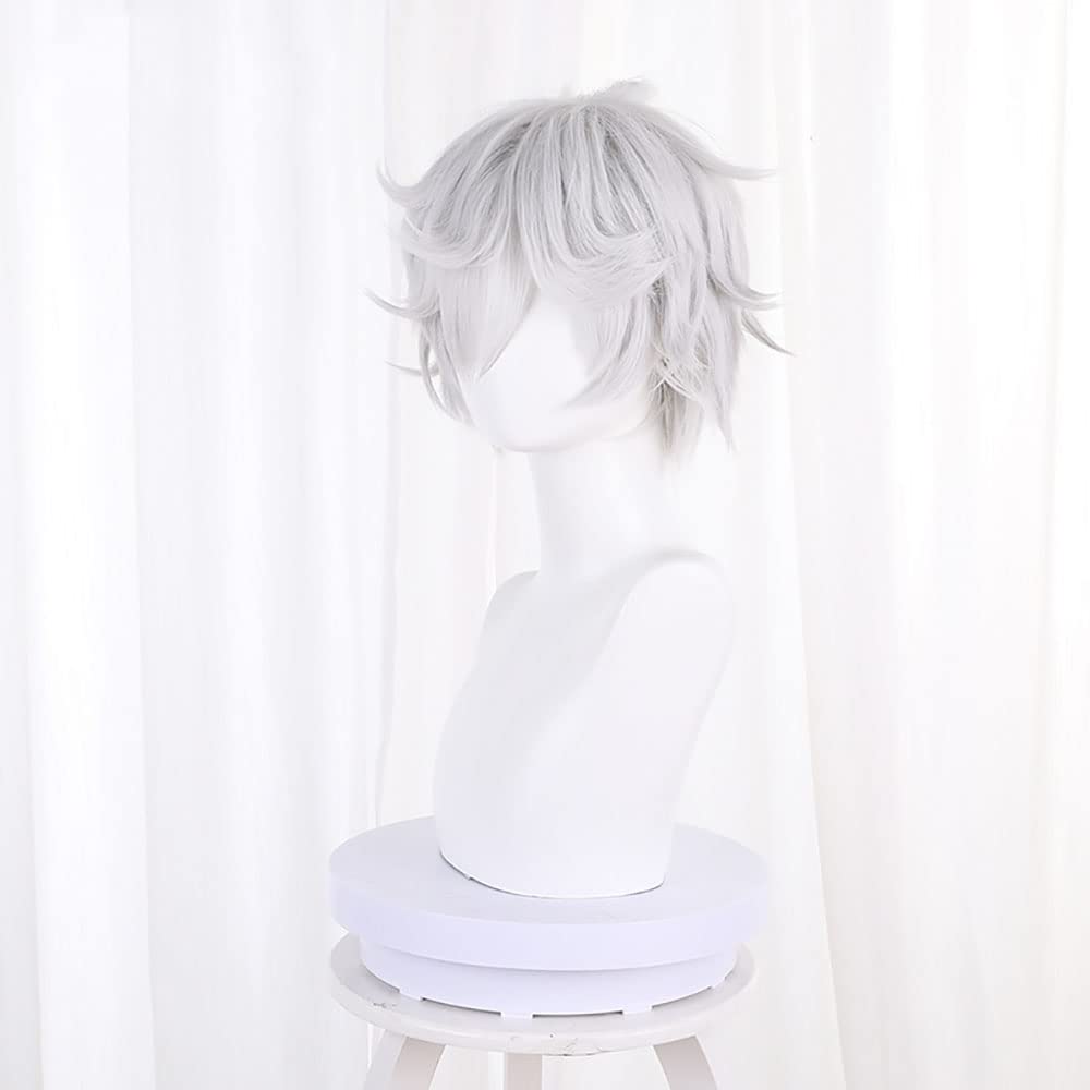 가비마루 코스프레 가발, 애니메이션 지고쿠라쿠, 그레이 - Cosplay Anime White Hair 리뷰 및 가격