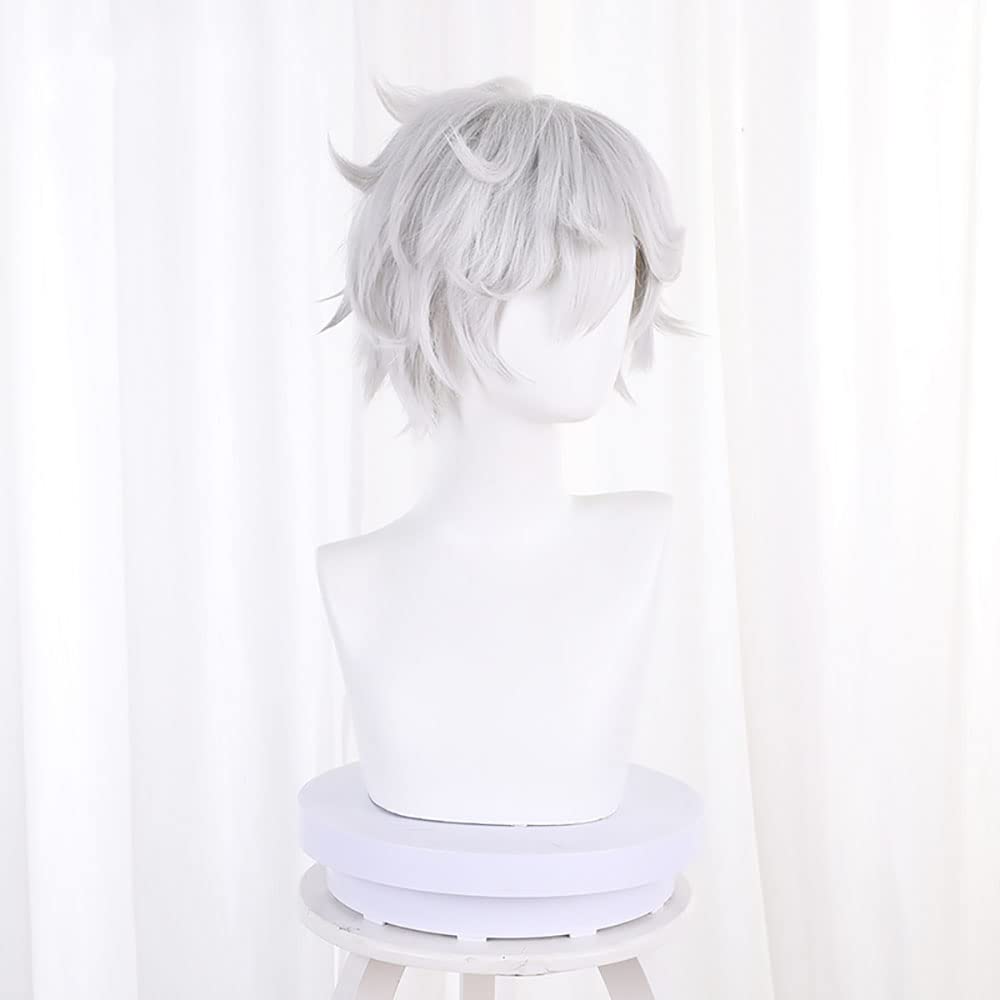 가비마루 코스프레 가발, 애니메이션 지고쿠라쿠, 그레이 - Cosplay Anime White Hair 리뷰 및 가격