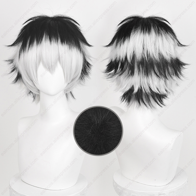 Kotaro Bokuto 코스프레 가발 30cm 짧은  - Cosplay Anime White Hair 리뷰 및 가격