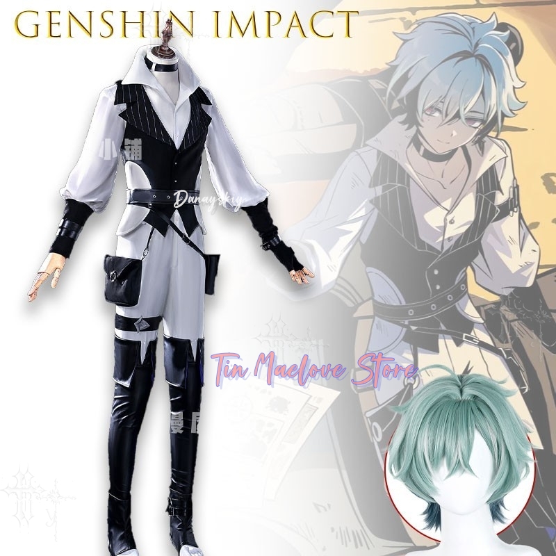 게임 캐릭터 풀 아웃핏 겐신 임팩트 로헨 PV 버전 코 - Anime Cosplay Outfits Male 리뷰 및 가격