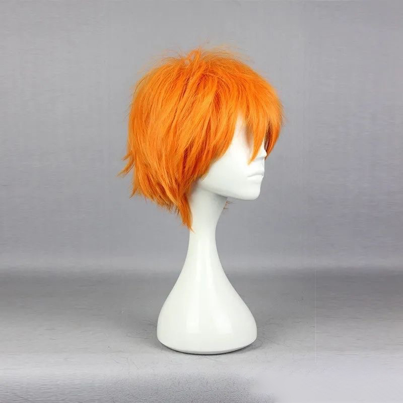 애니메이션 하이큐!! 히나타 쇼요 코스프레 가발 소년  - Anime Cosplay Orange Hair 리뷰 및 가격