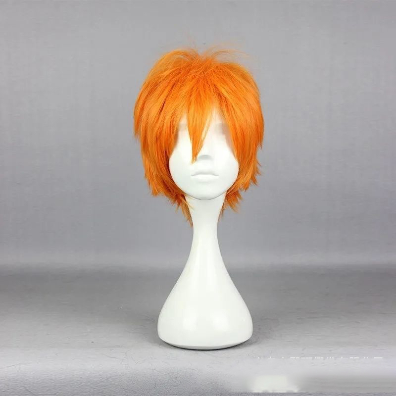 애니메이션 하이큐!! 히나타 쇼요 코스프레 가발 소년  - Anime Cosplay Orange Hair 리뷰 및 가격