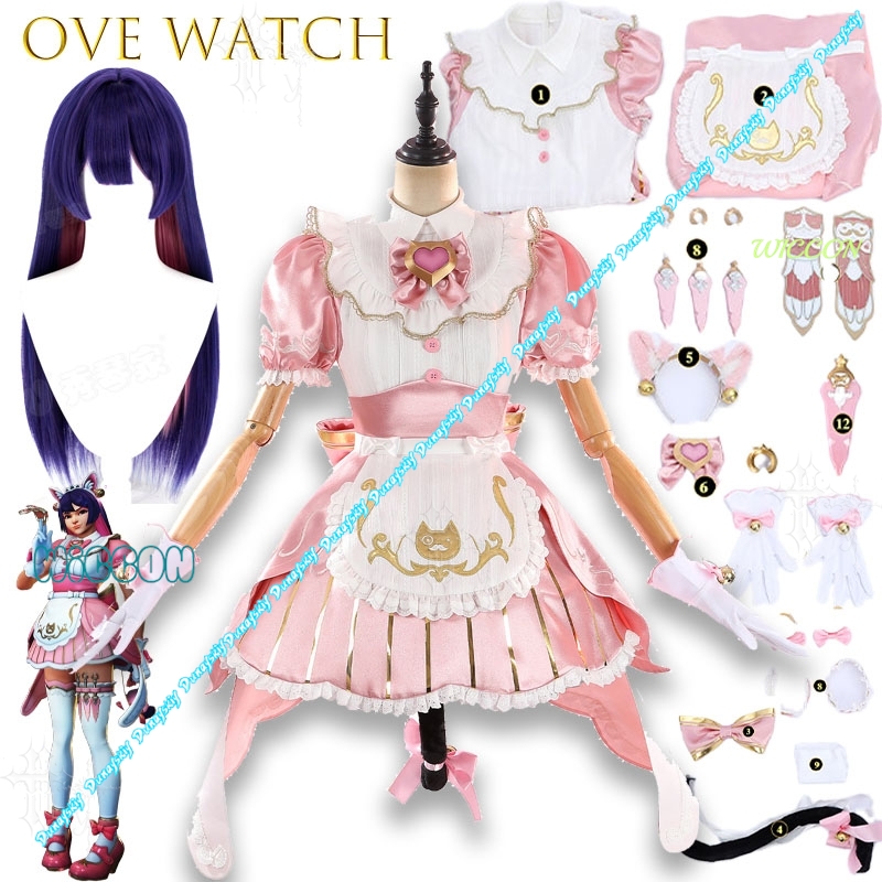 오버워치 키리코를 위한 고양이 카페 메이드 테마 코스프 - Anime Cosplay Cafe 리뷰 및 가격
