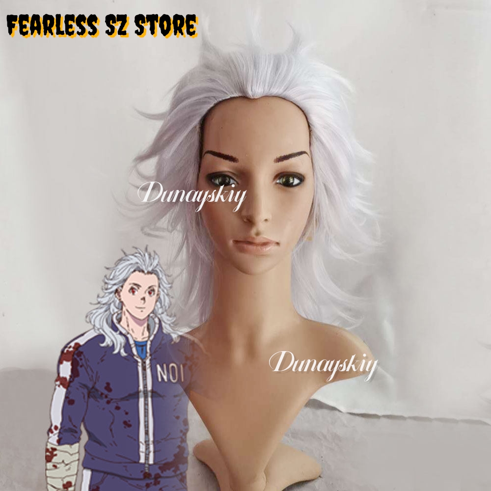 Dorohedoro Noi 코스프레 의상 합성 머리 긴 - Cosplay Anime White Hair 리뷰 및 가격